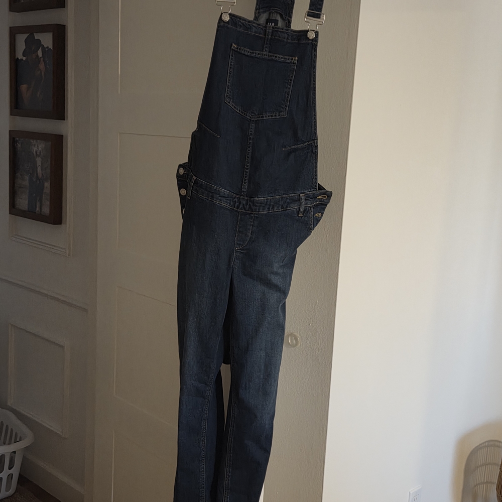 GAP Maternity Blue Denim Overalls